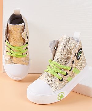 Cute Walk by Babyhug Casual Shoes - Golden