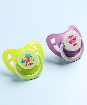Babyhug Pacifier with PP Case Pack of 2 - Purple Blue