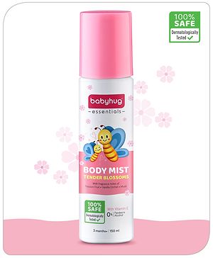 Babyhug Baby Memories Gentle Body Mist  150ml | Alcohol Free | Dermatologically Tested | Skin Friendly | Safe | Everyday Wear