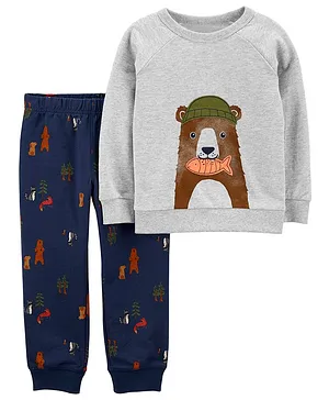 Carter's 2-Piece Bear Sweatshirt & Pant Set - Grey