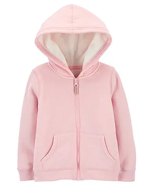 Carter's  Zip-Up Warm Fleece Hoodie - Pink