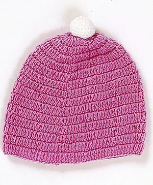 USHA ENTERPRISES Solid Colour Cap - Purple