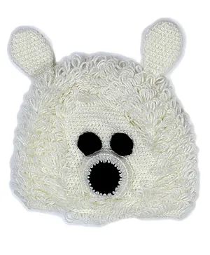 USHA ENTERPRISES Handmade Animal Design Cap - Cream