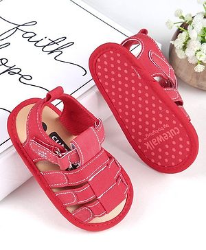 Cute Walk by Babyhug Booties - Red
