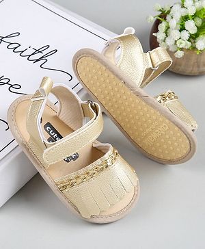 Cute Walk by Babyhug Sandal Style Booties - Rose Gold