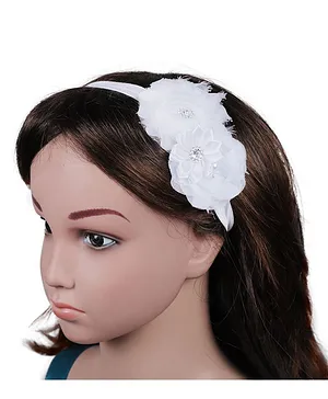 Arendelle Flower Design Headband - White