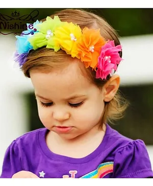 Arendelle Flowers Elastic Headband - Multicolour
