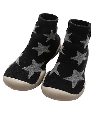 U-grow Anti-Skid Breathable Soft Socks Shoes Star Design - Black