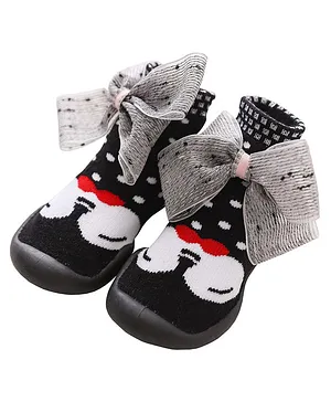 U-grow Baby Anti-Skid Breathable Soft Socks Shoes - Black