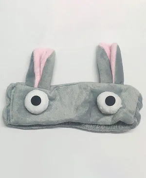 Kid-O-World Bunny Eyes Plush Headband - Grey