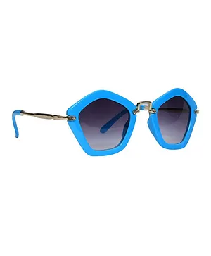 Spiky 100 % UV Protection Rectangle Sunglass - Blue