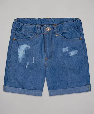 The Sandbox Clothing Co Distressed Shorts - Blue