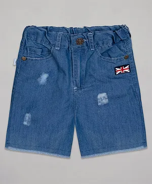 The Sandbox Clothing Co Distressed Shorts - Blue