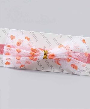 Babyhug Headbands with Bow Motif - Orange