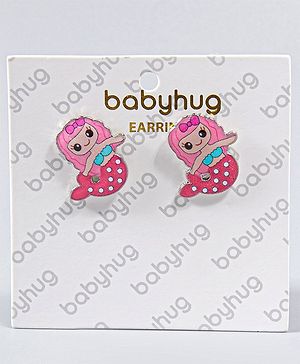 Babyhug Mermaid Earrings- Pink