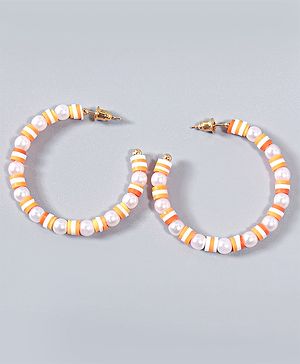 Babyhug Round Earrings - Orange