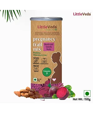 LittleVeda Beetroot, Seeds & Nuts Pregnancy Trail Mix - 150 grams
