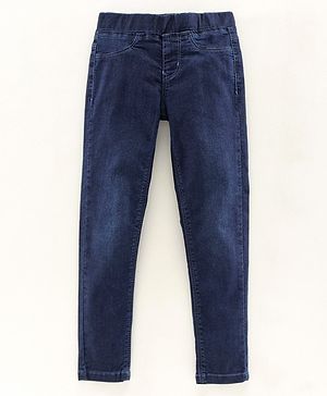 Pine Kids Full Length Emzyme Softerner Wash Jeggings - Navy