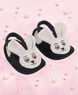 Coco Candy Bunny Design Booties - Black
