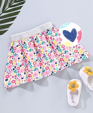 Babyhug Skirt Floral Print - Multicolour