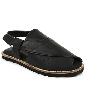 Tiber Taber Peshawari Sandals - Black