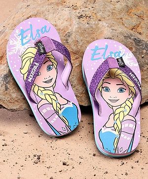 Pine Kids Elsa Printed Flip Flop - Purple