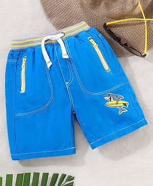 Babyhug Mid Thigh Shorts Dolphin Print - Blue
