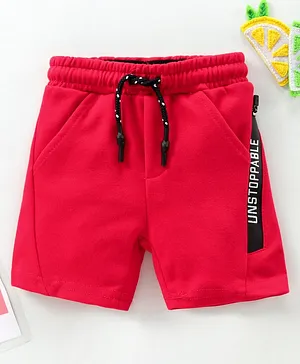 Fox Baby Mid Thigh Length Shorts - Red