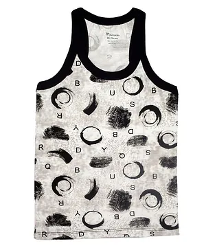 ZOOM MiniMondo Pack Of 3 Abstract Print Detailing Vest - Grey
