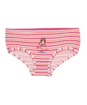 ZOOM MiniMondo Pack of 3 Striped Panty - Pink