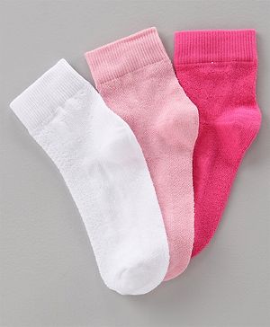 Pine Kids Anti Bacterial Socks Set of 3 Pairs - Multicolor