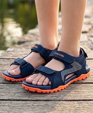 Pine Kids Sandals With Triple Closure - Blue