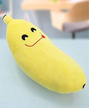Babyhug Cute Banana Premiun Plush Toy cum Cushion  - Height 44 cm