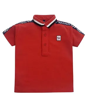 Play By Little Kangaroos Half Sleeves Tee  - Orange