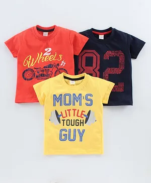 Olio Kids Half sleeves Tshirt Pack of 3 - Multicolour