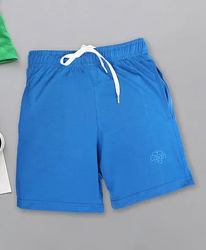 Chimprala Cotton Solid Shorts - Royal Blue