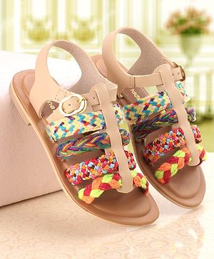 Pine Kids Sandals With Buckle Closure - Cream