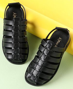 Pine Kids Ethnic Sandals - Black
