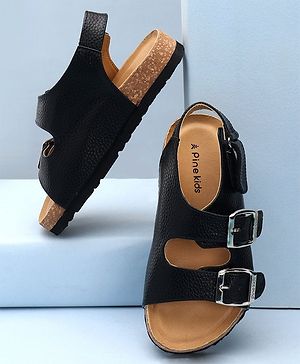 Pine Kids Open Toe Sandals - Black