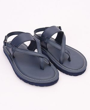 Pine Kids Party Wear Sandals - Navy Blue