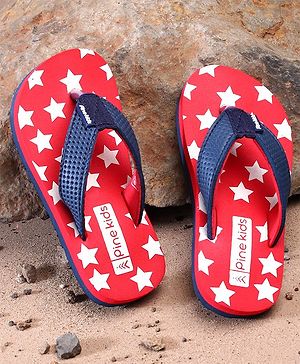 Pine Kids Casual Flip Flops - Red
