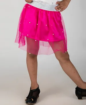 Pikaboo Pearl Embellished Skirt - Pink