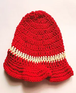 Knits & Knots Solid Color Bucket Cap - Red