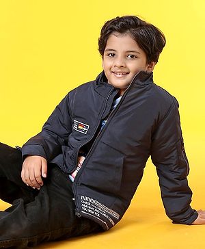 Pine Kids Full Sleeves Padded Jacket - Navy Blue