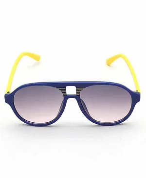 Spiky Aviator Sunglasses - Blue
