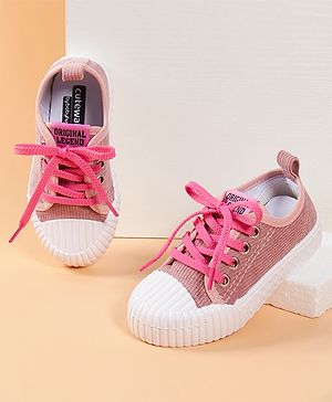 Cute Walk by Babyhug Lace Up Casual Shoes - Pink