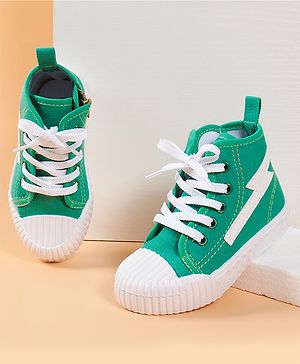 Cute Walk by Babyhug Casual Lace-up Shoes - Green