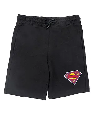 Superman By Crossroads Character Print Shorts - Black