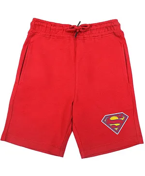 Superman By Crossroads Character Print Shorts - Red