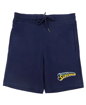 Superman By Crossroads Character Print Shorts - Navy Blue